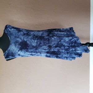 Lock & Love Sleeveless Dress Assymetrical Hemline Size L